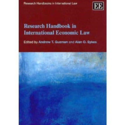 Research Handbook in International Economic Law