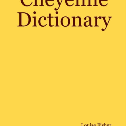 Cheyenne Dictionary