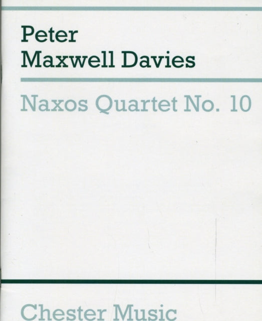 Naxos Quartet No.10 (Miniature Score)