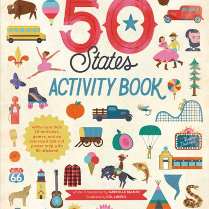 The 50 States Activity Book Maps of the 50 States of the USA 2