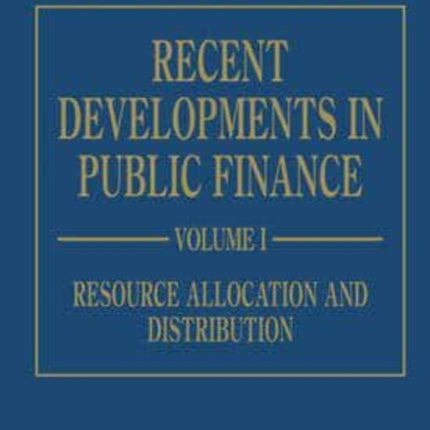 Recent Developments in Public Finance