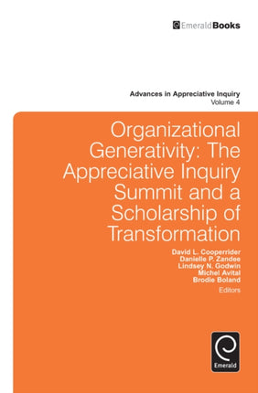 Organizational Generativity