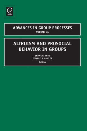 Altruism and Prosocial Behavior in Groups