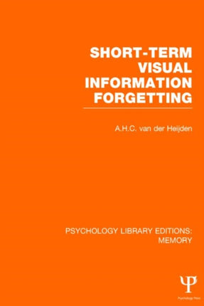 Psychology Library Editions Memory
