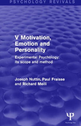 Experimental Psychology Its Scope and Method: