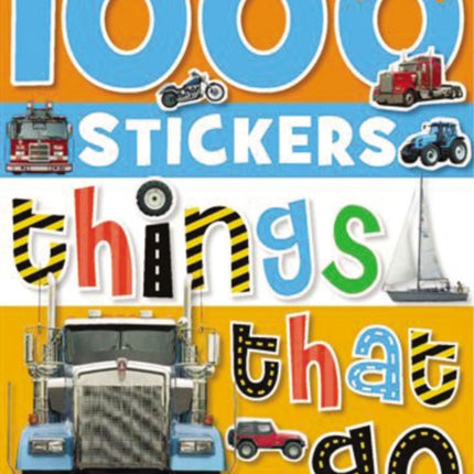 1000 Stickers Things That Go