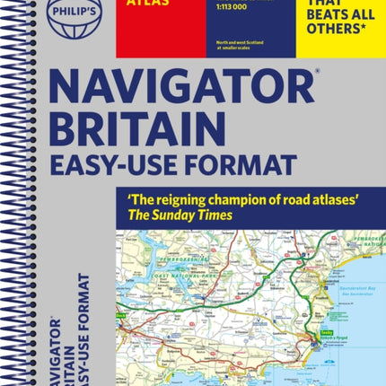 Philip's Navigator Britain Easy Use Format: (Spiral binding)