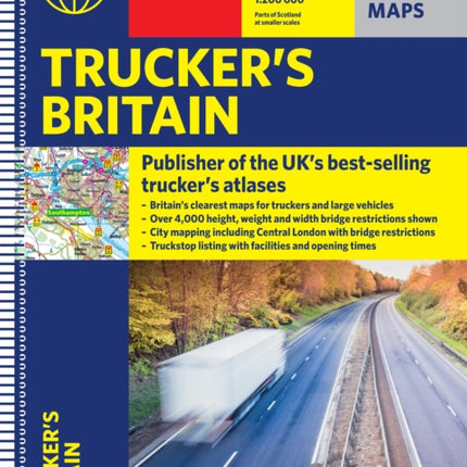 Philip's Trucker's Road Atlas of Britain: (Spiral A3)