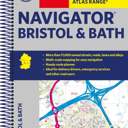 Philip's Street Atlas Navigator Bristol & Bath