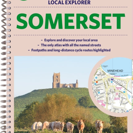 Philip's Local Explorer Street Atlas Somerset: (Spiral binding)