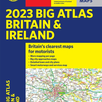 2023 Philip's Big Road Atlas Britain and Ireland: (A3 Paperback)