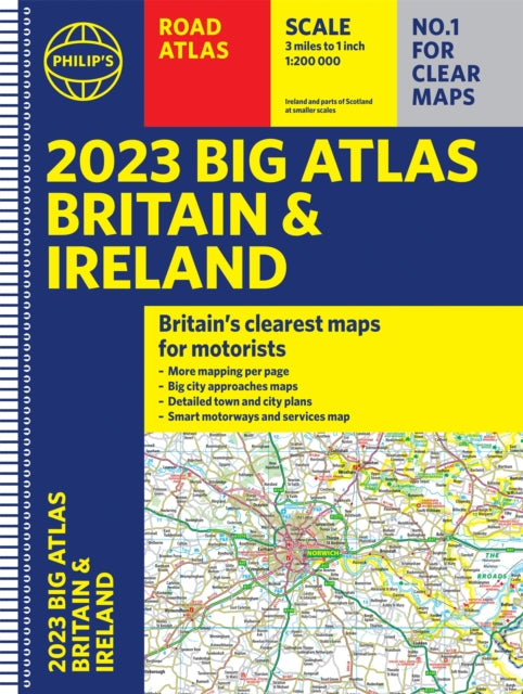 2023 Philips Big Road Atlas Britain and Ireland