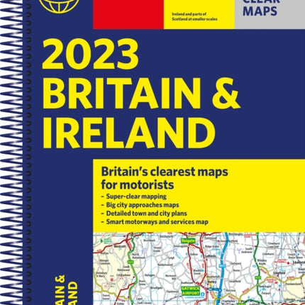 2023 Philip's Road Atlas Britain and Ireland: (A4 Spiral)