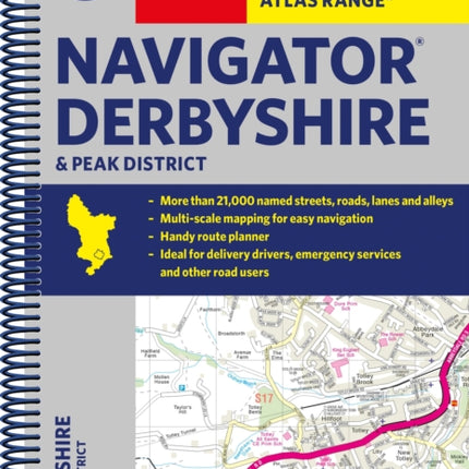 Philip's Navigator Street Atlas Derbyshire and the Peak District