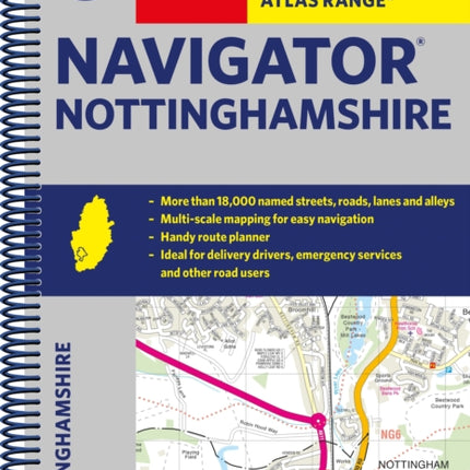 Philip's Navigator Street Atlas Nottinghamshire