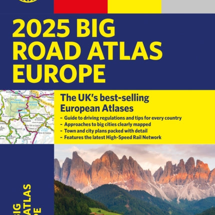 2025 Philips Big Road Atlas of Europe