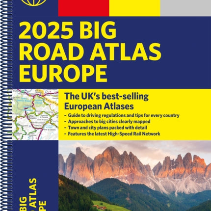 2025 Philips Big Road Atlas of Europe