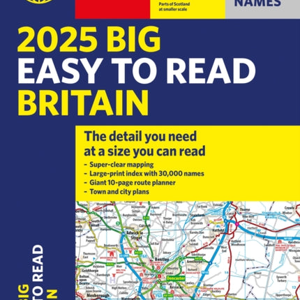 2025 Philips Big Easy to Read Britain Road Atlas