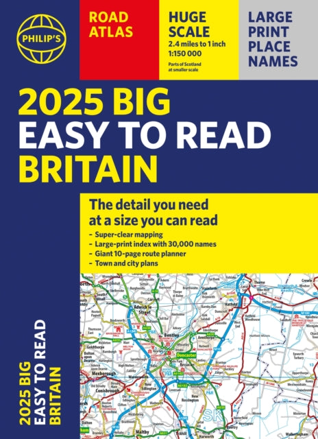 2025 Philips Big Easy to Read Britain Road Atlas