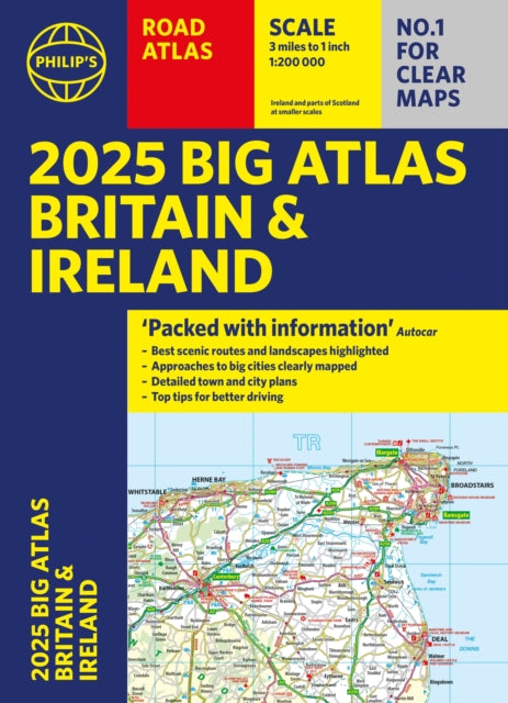 2025 Philips Big Road Atlas of Britain  Ireland