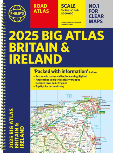 2025 Philips Big Road Atlas of Britain  Ireland