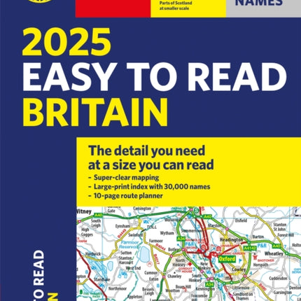 2025 Philips Easy to Read Road Atlas of Britain