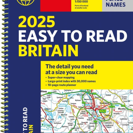 2025 Philips Easy to Read Road Atlas of Britain