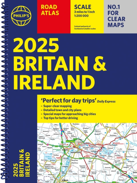 2025 Philips Road Atlas Britain and Ireland