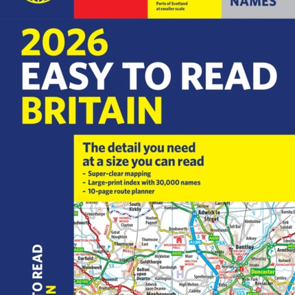 2026 Philips Easy to Read Road Atlas of Britain