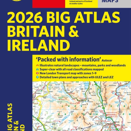 2026 Philips Big Road Atlas of Britain  Ireland