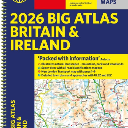 2026 Philips Big Road Atlas of Britain  Ireland
