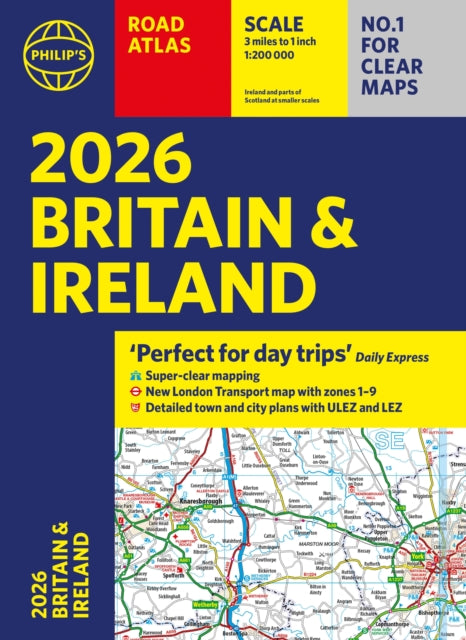 2026 Philips Road Atlas Britain  Ireland