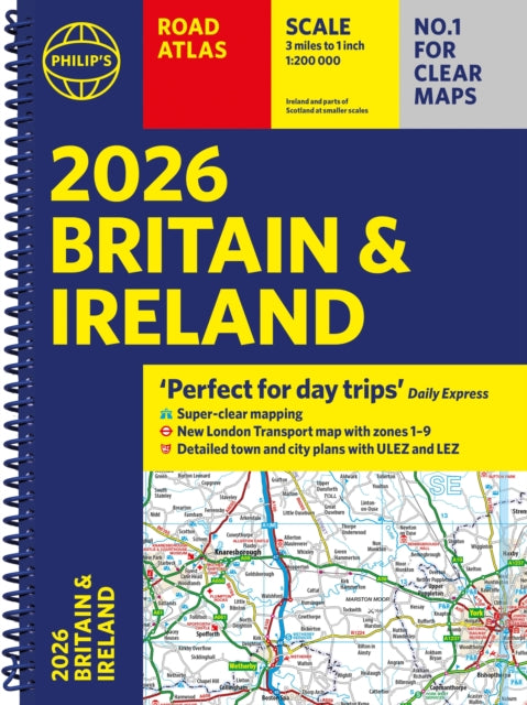 2026 Philips Road Atlas Britain  Ireland