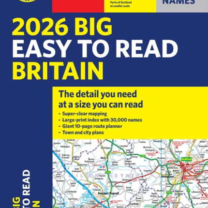 2026 Philips Big Easy to Read Britain Road Atlas