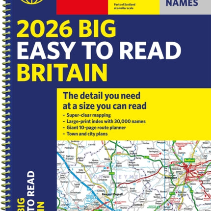 2026 Philips Big Easy to Read Britain Road Atlas