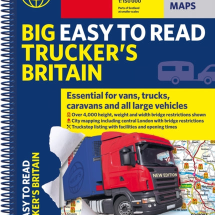Philips Big Easy to Read Truckers Road Atlas