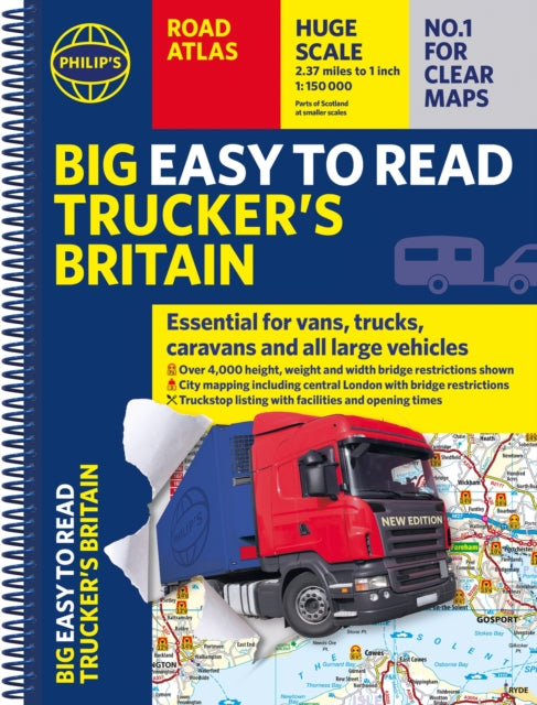Philips Big Easy to Read Truckers Road Atlas