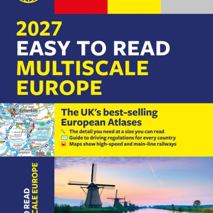 Philips 2027 Easy to Read Multiscale Road Atlas of Europe