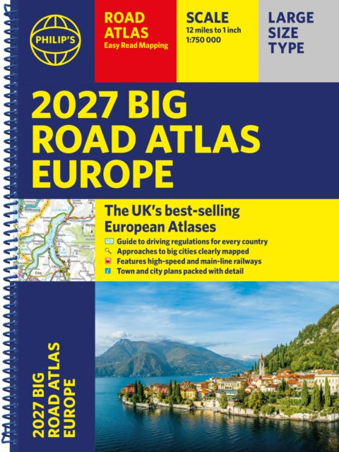 Philips 2027 Big Road Atlas of Europe