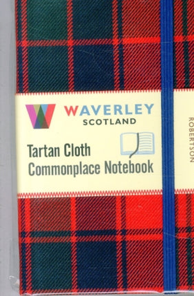 Waverley (M): Robertson Tartan Cloth Commonplace Pocket Notebook