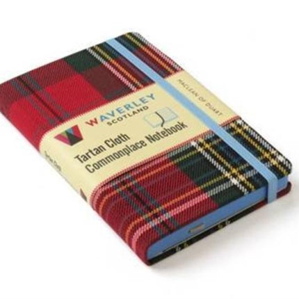 Waverley (M): Maclean of Duart Tartan Cloth Commonplace Pocket Notebook