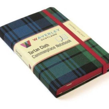 Waverley (M): Campbell Ancient Tartan Cloth Commonplace Pocket Notebook