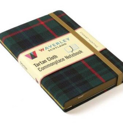 Waverley (M): Stewart Hunting Tartan Cloth Commonplace Notebook