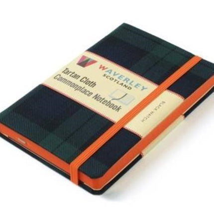 Waverley (L): Black Watch Tartan Cloth Large Notebook