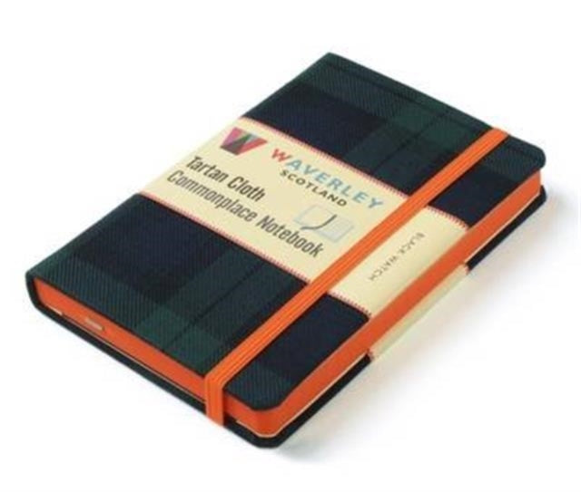 Waverley (L): Black Watch Tartan Cloth Large Notebook