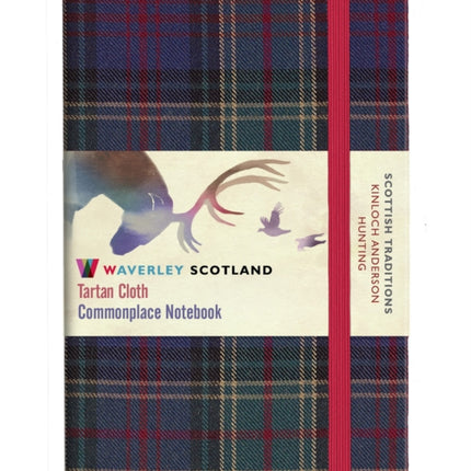 Waverley S.T. (M): Hunting Pocket Genuine Tartan Cloth Commonplace Notebook