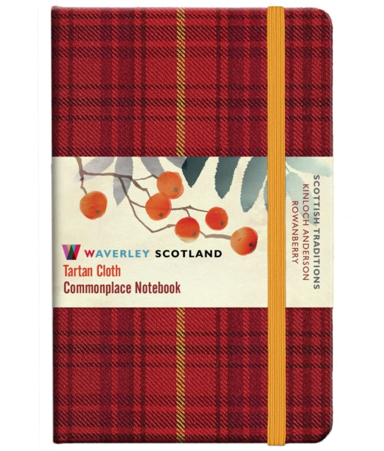 Waverley S.T. (M): Rowanberry Pocket Genuine Tartan Cloth Commonplace Notebook