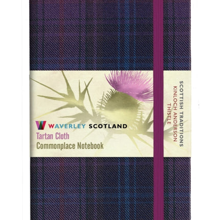 Thistle Tartan: Pocket: 14 x 9cm: Scottish Traditions: Waverley Genuine Tartan Cloth Commonplace Notebook