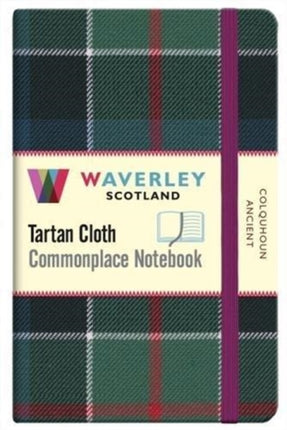 Colquhoun Ancient:: Waverley Genuine Tartan Cloth Commonplace Pocket Notebook (9cm x 14cm)