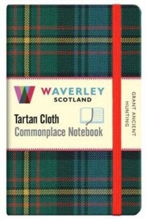 Grant Ancient Hunting:: Waverley Genuine Tartan Cloth Commonplace Pocket Notebook (9cm x 14cm)